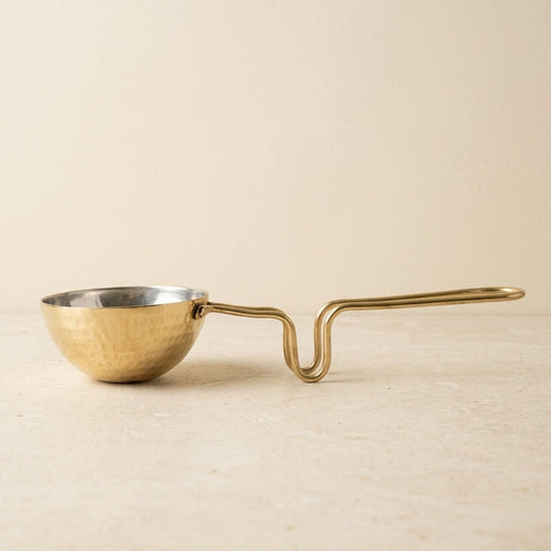 Brass Tadka Pan with Traditional Kalai