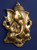Handcrafted Brass Lord Ganesha Wall Hanging Sculpture - View 5