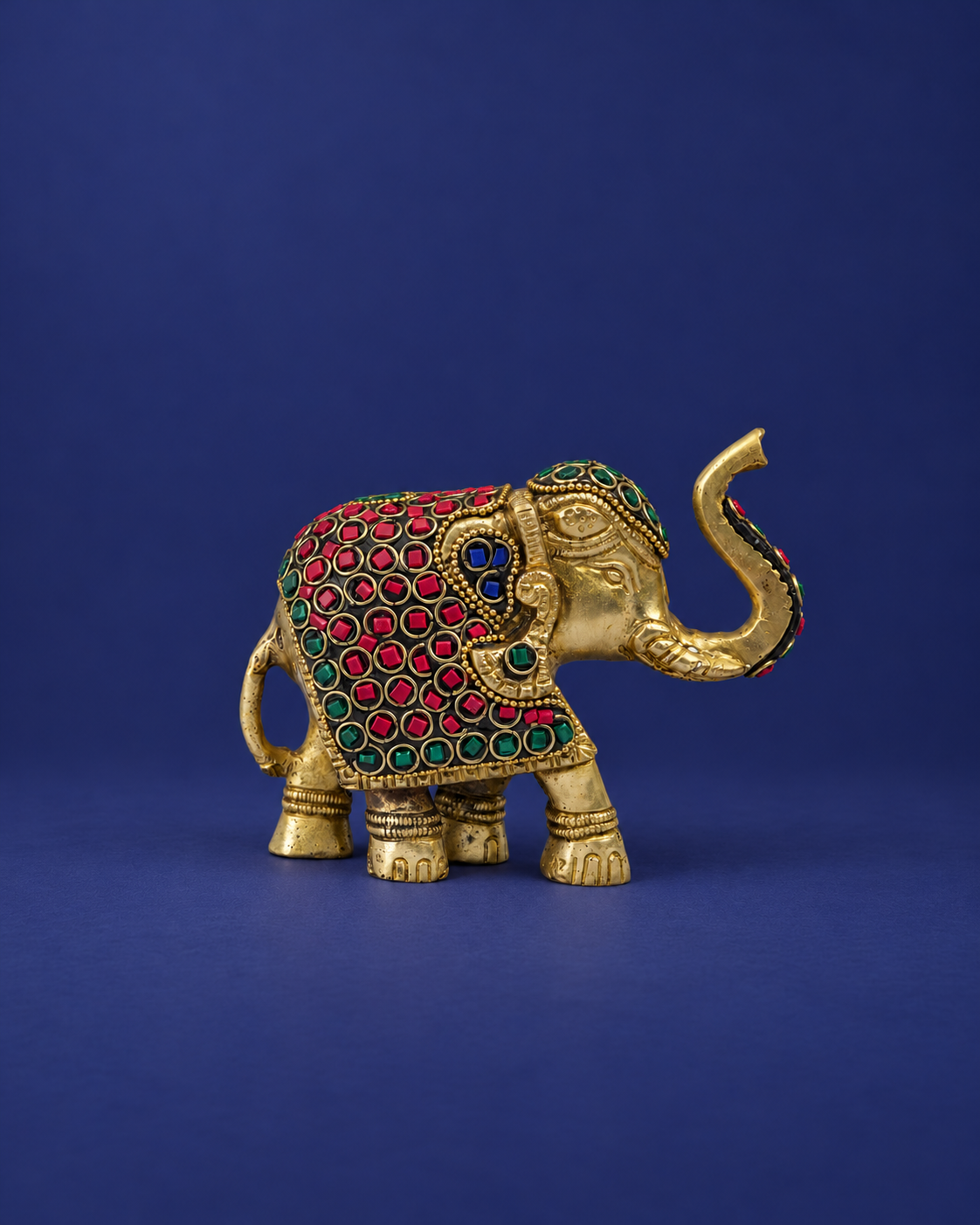 Brass Maharaja Elephant Showpiece – 13 cm — Wider hero