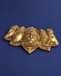 Brass Panchmukhi Hanuman Face Wall Hanging — Three-quarter hero