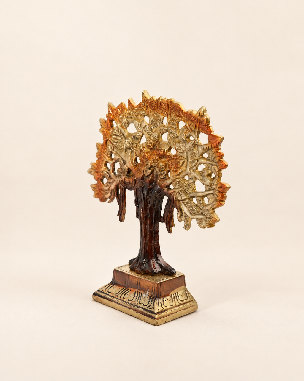 Brass Kalpavriksha Tree of Life — Three-quarter hero