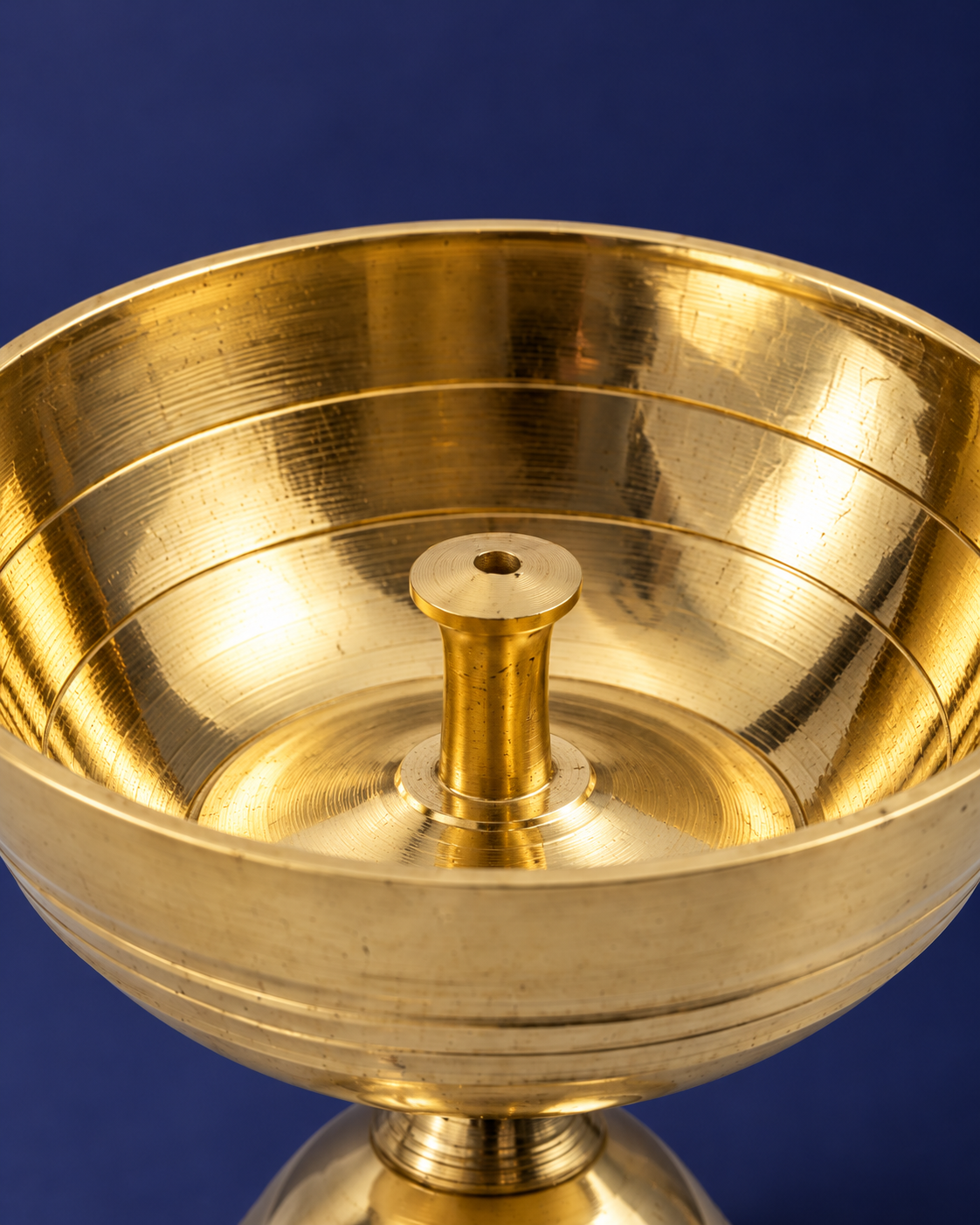 Brass Akhand Jyoti Diya — Craft detail