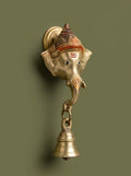 Handcrafted Solid Brass Ganesha Wall Han - View 1