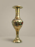 Meenakari Decorative Brass Metal Vase - View 1