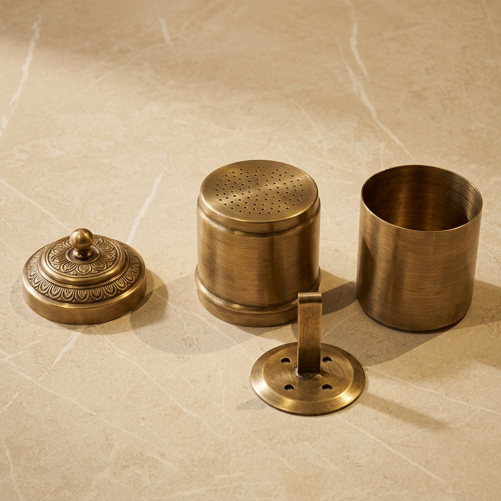 Kaapi Parampara Handcrafted Brass Coffee Filter (Matte Satin Finish)