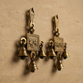 Mangala Dhwani Shubh Labh Brass Hanging Bells (Set of 2)